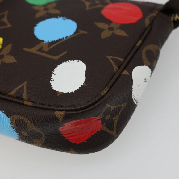 LOUIS VUITTON Yayoi Kusama Mini Pochette Accessoires Tasche M81866 Auth YKZ926SM