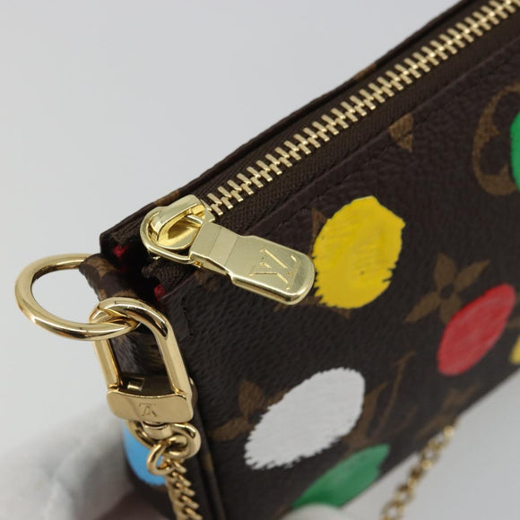 LOUIS VUITTON Yayoi Kusama Mini Pochette Accessoires Tasche M81866 Auth YKZ926SM