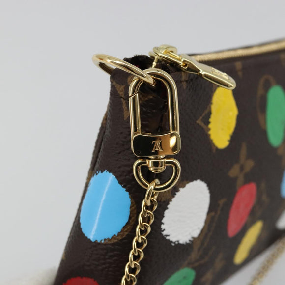 LOUIS VUITTON Yayoi Kusama Mini Pochette Accessoires Tasche M81866 Auth YKZ926SM