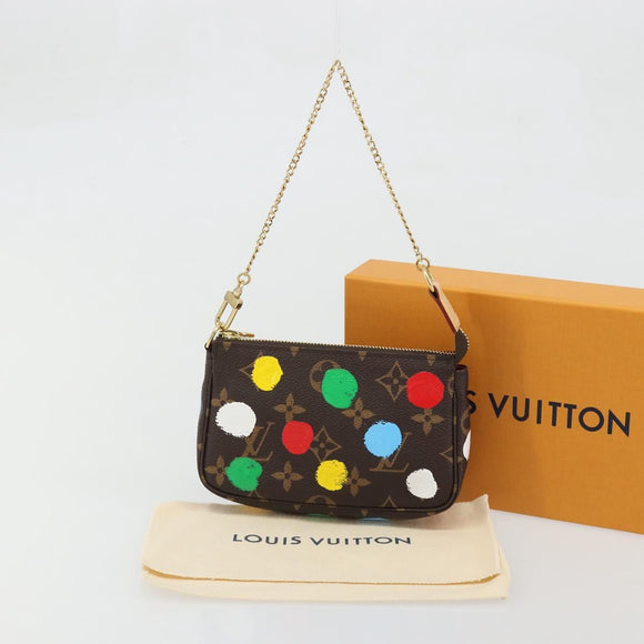 LOUIS VUITTON Yayoi Kusama Mini Pochette Accessoires Tasche M81866 Auth YKZ926SM