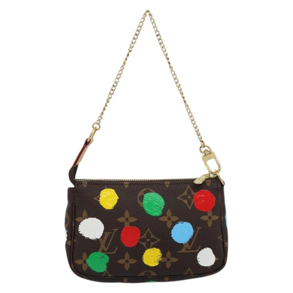 LOUIS VUITTON Yayoi Kusama Mini Pochette Accessoires Tasche M81866 Auth YKZ926SM