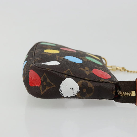LOUIS VUITTON Yayoi Kusama Mini Pochette Accessoires Tasche M81866 Auth YKZ926SM