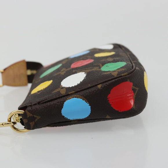 LOUIS VUITTON Yayoi Kusama Mini Pochette Accessoires Tasche M81866 Auth YKZ926SM