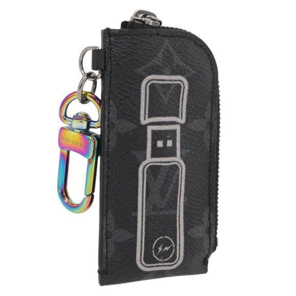 LOUIS VUITTON Monogram Eclipse Porte Cles Etoui Key Holder MP1856 Auth YKZ927A