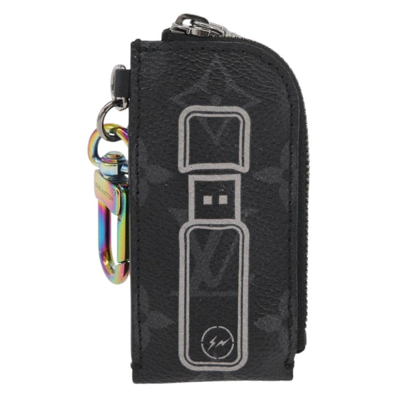 LOUIS VUITTON Monogram Eclipse Porte Cles Etoui Key Holder MP1856 Auth YKZ927A