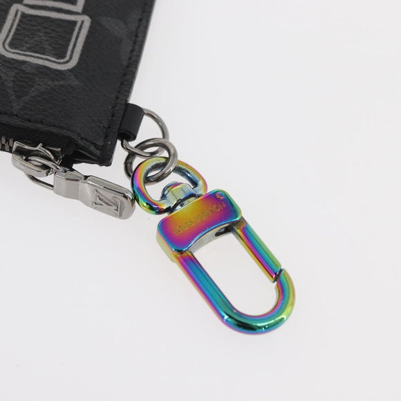 LOUIS VUITTON Monogram Eclipse Porte Cles Etoui Key Holder MP1856 Auth YKZ927A