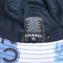 CHANEL Hat Cotton White CC Auth YKZ930M-9