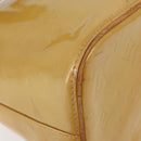 LOUIS VUITTON Monogram Vernis Houston Hand Bag Beige M91004 LV Auth YKZ943-17