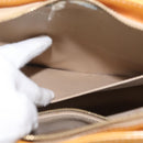 LOUIS VUITTON Monogram Vernis Houston Hand Bag Beige M91004 LV Auth YKZ943-25