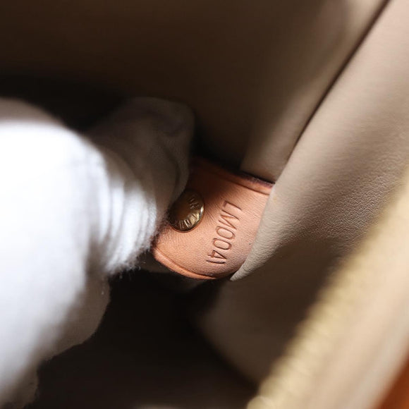 LOUIS VUITTON Monogram Vernis Houston Hand Bag Beige M91004 LV Auth YKZ943