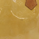 LOUIS VUITTON Monogram Vernis Houston Hand Bag Beige M91004 LV Auth YKZ943-3