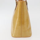 LOUIS VUITTON Monogram Vernis Houston Hand Bag Beige M91004 LV Auth YKZ943-6