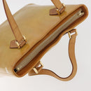 LOUIS VUITTON Monogram Vernis Houston Hand Bag Beige M91004 LV Auth YKZ943-8