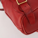 GUCCI Bamboo Backpack Leather Red Gold 003 1705 0030 Auth YKZ946-15