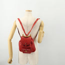 GUCCI Bamboo Backpack Leather Red Gold 003 1705 0030 Auth YKZ946-28