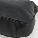 GUCCI Bamboo Shoulder Bag Leather 2way Black Gold 001 0166 1577 Auth YKZ947-15