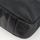 GUCCI Bamboo Shoulder Bag Leather 2way Black Gold 001 0166 1577 Auth YKZ947-17