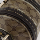 GUCCI GG Crystal Histeria Boston Bag Coated Canvas Beige Gold 181485 Auth YKZ948-9