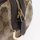 GUCCI GG Crystal Histeria Boston Bag Coated Canvas Beige Gold 181485 Auth YKZ948-10