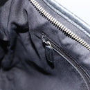 GUCCI GG Canvas Abbey Shoulder Bag Black Gold 131326 Auth YKZ949-20