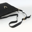 GUCCI GG Canvas Abbey Shoulder Bag Black Gold 131326 Auth YKZ949-7