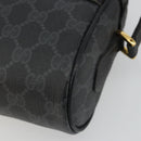 GUCCI GG Supreme Web Sherry Line Tasche PVC Schwarz Gold 119 02 087 Auth YKZ950-9