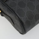 GUCCI GG Supreme Web Sherry Line Tasche PVC Schwarz Gold 119 02 087 Auth YKZ950-14