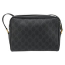 GUCCI GG Supreme Web Sherry Line Tasche PVC Schwarz Gold 119 02 087 Auth YKZ950-2
