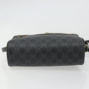 GUCCI GG Supreme Web Sherry Line Tasche PVC Schwarz Gold 119 02 087 Auth YKZ950-5