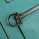 Salvatore Ferragamo Gancini Hand Bag Leather Light Blue Silver Auth YKZ953A-19