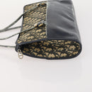 Christian Dior Trotter Canvas Hand Bag Navy Gold Auth YKZ959-4