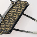 Christian Dior Trotter Canvas Hand Bag Navy Gold Auth YKZ959-6