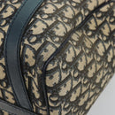 Christian Dior Trotter Canvas Boston Bag Navy Silver Auth YKZ960-15