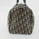 Christian Dior Trotter Canvas Boston Bag Navy Silver Auth YKZ960-3