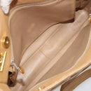 CHANEL Matelasse Chain Shoulder Bag Caviar Skin Beige Gold CC Auth YKZ963-11