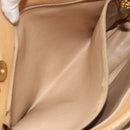 CHANEL Matelasse Chain Shoulder Bag Caviar Skin Beige Gold CC Auth YKZ963-22