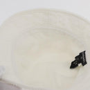 CHANEL COCO Mark Hat Pile White CC Auth YKZ968A-10