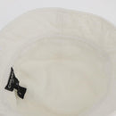CHANEL COCO Mark Hat Pile White CC Auth YKZ968A-11