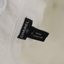 CHANEL COCO Mark Hat Pile White CC Auth YKZ968A-12