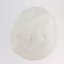 CHANEL COCO Mark Hat Pile White CC Auth YKZ968A-7