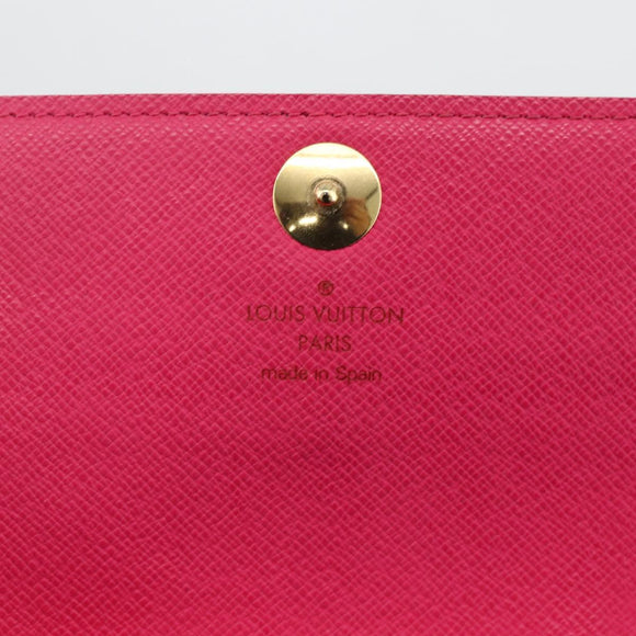 LOUIS VUITTON Multicolor Portefeiulle Sarah Wallet Black M60668 LV Auth YKZ969V
