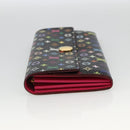 LOUIS VUITTON Multicolor Portefeiulle Sarah Wallet Black M60668 LV Auth YKZ969V-3