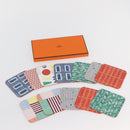 HERMES Tou Temps Papier Coaster Coaster Paper Multicolor Auth YKZ971A-6