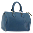 LOUIS VUITTON Epi Speedy 25 Hand Bag Toledo Blue M43015 LV Auth YKZ982-1