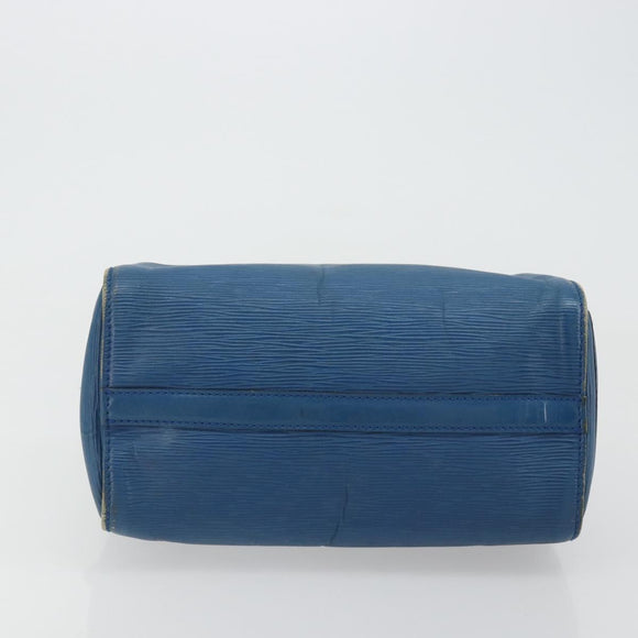 LOUIS VUITTON Epi Speedy 25 Hand Bag Toledo Blue M43015 LV Auth YKZ982