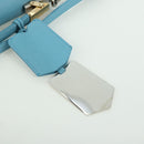 BALENCIAGA Hand Bag Leather 2way Light Blue Gold 391571 Auth YKZ985M-17