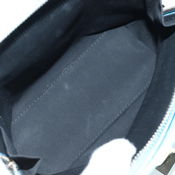 BALENCIAGA Hand Bag Leather 2way Light Blue Gold 391571 Auth YKZ985M