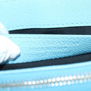 BALENCIAGA Hand Bag Leather 2way Light Blue Gold 391571 Auth YKZ985M-26