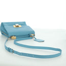 BALENCIAGA Hand Bag Leather 2way Light Blue Gold 391571 Auth YKZ985M-9