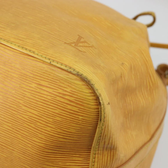 LOUIS VUITTON Epi Petit Noe Shoulder Bag Yellow M44109 LV Auth YKZ986